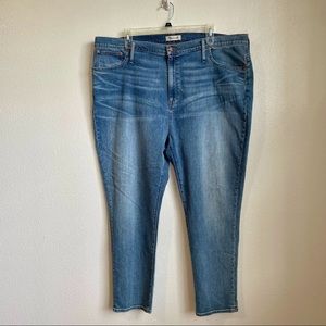 NWT Madewell The High Rise Slim Boyjean 37 Sz 24W